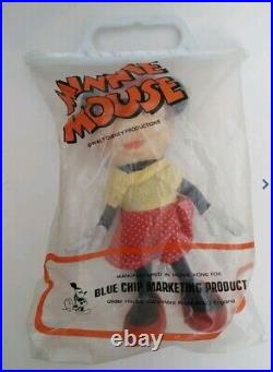 Vintage Walt Disney Mickey & Minnie Mouse 8 Figures Blue Chip Marketing Product