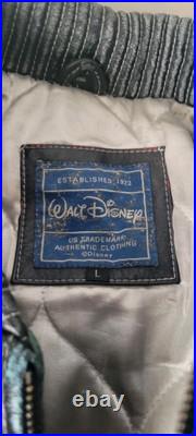 Vintage Walt Disney Mickey Mouse Leather Jacket Men's Large