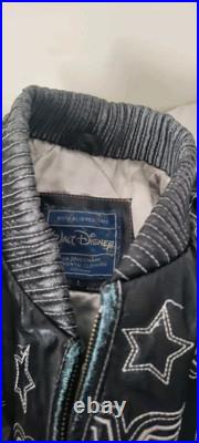 Vintage Walt Disney Mickey Mouse Leather Jacket Men's Large
