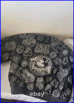 Vintage Walt Disney Mickey Mouse Leather Jacket Men's Large