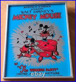 Vintage Walt Disney Mickey Mouse Mirror The Whoopee Party Joseph M Schenck Rare