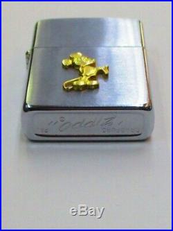 Vintage ZIPPO 1979 Walt Disney Productions Mickey Mouse Badge Lighter w Box