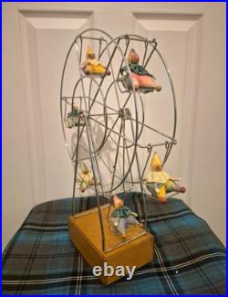 Vintage clowns Disney Mickey Mouse Ferris Wheel Musical Box Wood/Metal sankyo Vintage clowns Disney Mickey Mouse Ferris Wheel Musical Box Wood/Metal sankyo