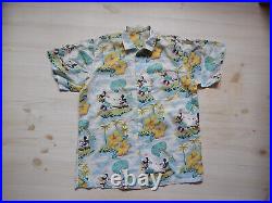Vintage disney mickey mouse aloha hawaiian shirt size 2xl xxl