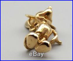Vtg 14K Gold Mickey Mouse Pendant Charm 3D Figural Estate Disney Licensed With Tag