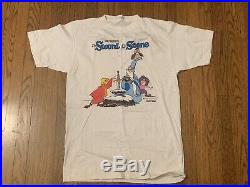 Vtg 80s The Sword in the Stone movie t shirt disney promo mickey mouse toy story