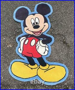 Vtg Disney Mickey Mouse Large Rug Large 5
