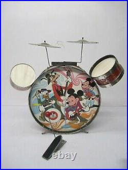 Vtg WDP Walt Disney Mickey Mouse Club #5100 Rocktet Trap Drum Set Kit & Box