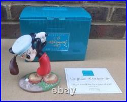 WALT DISNEY Classics Collection Mickey Mouse Golf Figurine Canine Caddy