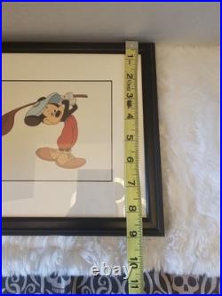 WALT DISNEY MICKEY MOUSE CANINE CADDY FRAMED LIMITED EDITION GOLF Picture Rare WALT DISNEY MICKEY MOUSE CANINE CADDY FRAMED LIMITED EDITION GOLF Picture Rare