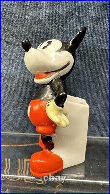WALT DISNEY MICKEY MOUSE TOOTHBRUSH HOLDER. MAW & SON Foreign Mint Rare C1938