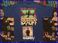 WCW Disney Crew T Shirt XL 1996 VINTAGE nWo WWF WWE Mickey Mouse Sonny Onoo