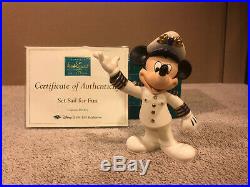 WDCC Disney Cruise Line Mickey Mouse Set Sail for Fun + Box & COA
