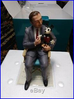 WDCC Walt Disney and Mickey Mouse It Was All Started By A Mouse NEW with COA