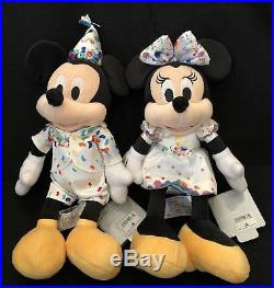 WDI Disney Parks D23 Destination D 90th Birthday Mickey Mouse & Minnie Plush Set