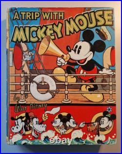 Walt Disney A Trip With Mickey Mouse 1st (Birn Brothers First Edition) 1930