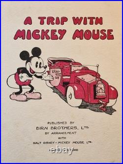 Walt Disney A Trip With Mickey Mouse 1st (Birn Brothers First Edition) 1930