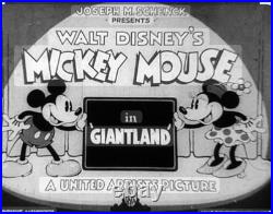 Walt Disney Animation Studios Hand Drawn Mickey Mouse Cartoon Art 1933