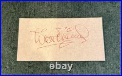 Walt Disney Authentic Signed Autographed Vintage Page Cut Hollywood Mickey Mouse Walt Disney Authentic Signed Autographed Vintage Page Cut Hollywood Mickey Mouse