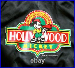Walt Disney Hollywood Mickey Mouse Vintage 1989 Bomber Jacket Size L Chest 46 in