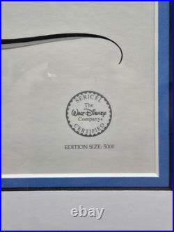 Walt Disney Mickey Down Under Sericel Mickey Mouse & Pluto With COA