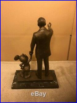 Walt Disney & Mickey Mouse Bronze Partners Statue by Blaine Gibson