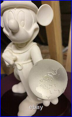 Walt Disney Mickey Mouse Fantasia Holding Glass Globe Statue By A. Giannelli