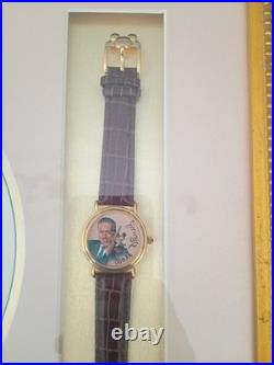 Walt Disney & Mickey Mouse Framed Watch Lithograph Don Ducky Williams 76/500 WDW
