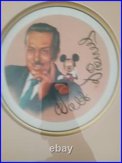 Walt Disney & Mickey Mouse Framed Watch Lithograph Don Ducky Williams 76/500 WDW