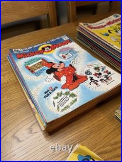 Walt Disney Mickey Mouse (& Friends) Magazines Comics Joblot Vintage 167 Total