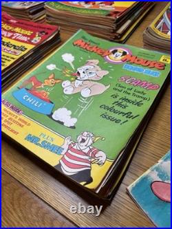 Walt Disney Mickey Mouse (& Friends) Magazines Comics Joblot Vintage 167 Total