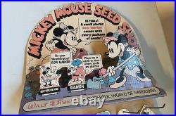 Walt Disney Mickey Mouse Seed Shop Sales Display COLORFORMS Seeds Gardening 1976