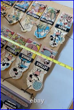 Walt Disney Mickey Mouse Seed Shop Sales Display COLORFORMS Seeds Gardening 1976