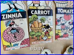 Walt Disney Mickey Mouse Seed Shop Sales Display COLORFORMS Seeds Gardening 1976
