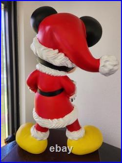 Walt Disney Mickey Mouse Standing with Christmas Present Big Figurine Statue