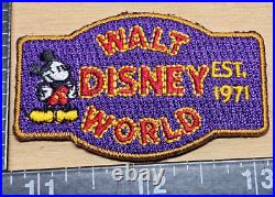 Walt Disney Mickey Mouse World Souvenir Embroidered Patch Employee Artifact