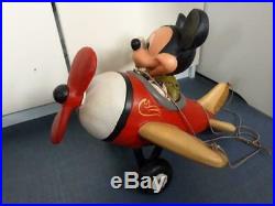 Walt Disney Mickey Mouse in Airplane plane Big Fig Figure Statue Store Display