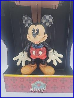 Walt Disney Showcase Collection Marionettes Mickey Mouse Puppet Jim Shore Boxed