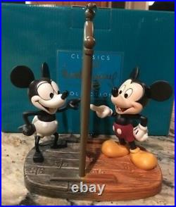 Walt Disney WDCC''Mickey Then and Now'' Mickey Mouse Figurine withCOA 1226333