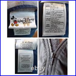 Walt Disney World Mickey Mouse 71 Jacket Coat Blue Hooded Nylon Mens Size XXXL