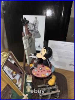 Walt Disney and Mickey Mouse Self Portrait Figurine Disneyland Paris C Boyer New Walt Disney and Mickey Mouse Self Portrait Figurine Disneyland Paris C Boyer New