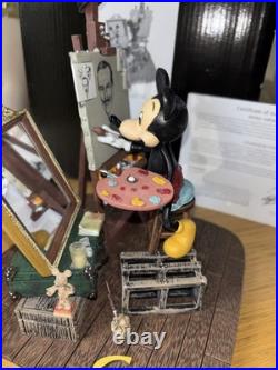 Walt Disney and Mickey Mouse Self Portrait Figurine Disneyland Paris C Boyer New Walt Disney and Mickey Mouse Self Portrait Figurine Disneyland Paris C Boyer New