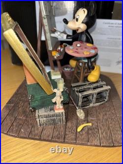 Walt Disney and Mickey Mouse Self Portrait Figurine Disneyland Paris C Boyer New Walt Disney and Mickey Mouse Self Portrait Figurine Disneyland Paris C Boyer New