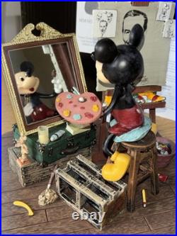 Walt Disney and Mickey Mouse Self Portrait Figurine Disneyland Paris C Boyer New Walt Disney and Mickey Mouse Self Portrait Figurine Disneyland Paris C Boyer New