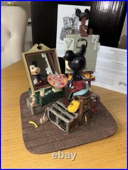 Walt Disney and Mickey Mouse Self Portrait Figurine Disneyland Paris C Boyer New Walt Disney and Mickey Mouse Self Portrait Figurine Disneyland Paris C Boyer New