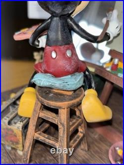 Walt Disney and Mickey Mouse Self Portrait Figurine Disneyland Paris C Boyer New Walt Disney and Mickey Mouse Self Portrait Figurine Disneyland Paris C Boyer New