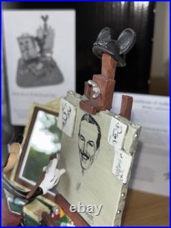 Walt Disney and Mickey Mouse Self Portrait Figurine Disneyland Paris C Boyer New Walt Disney and Mickey Mouse Self Portrait Figurine Disneyland Paris C Boyer New