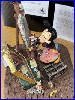 Walt Disney and Mickey Mouse Self Portrait Figurine Disneyland Paris C Boyer New Walt Disney and Mickey Mouse Self Portrait Figurine Disneyland Paris C Boyer New