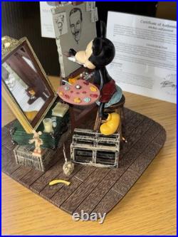 Walt Disney and Mickey Mouse Self Portrait Figurine Disneyland Paris C Boyer New Walt Disney and Mickey Mouse Self Portrait Figurine Disneyland Paris C Boyer New