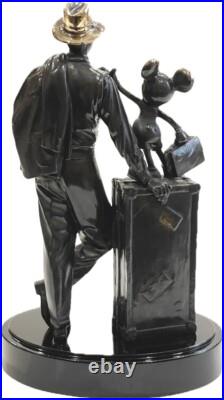 Walt Disney and Mickey Mouse Storytellers Bronze Finnish figure, by Arribas